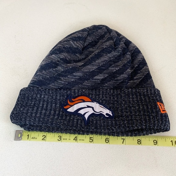 Denver Broncos Knit Hat Unisex One Size Cuffed Toboggan Logo Cozy Warm - Picture 9 of 10